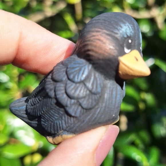 Vintage Porcelain Bird Tiny Figurine Bord Lover Gift Collectible Knick Nack - Picture 16 of 16